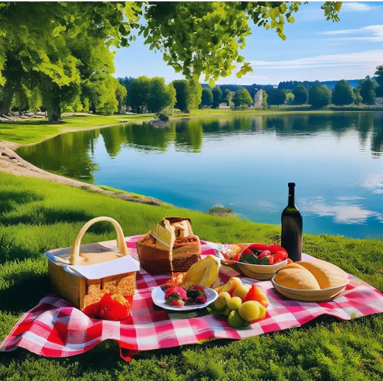 Picnicking by the Water