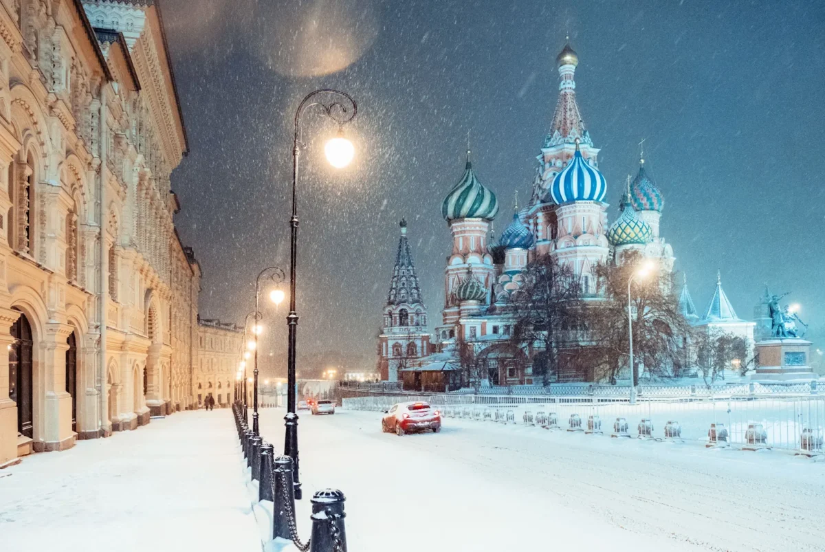 Snowy St. Basil’s Cathedral
